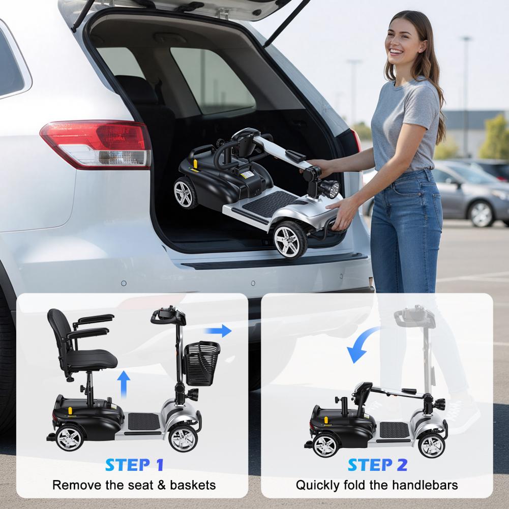 Mobility Scooter with LED Ligh - Electric Scooter Adults ulasan dan harga