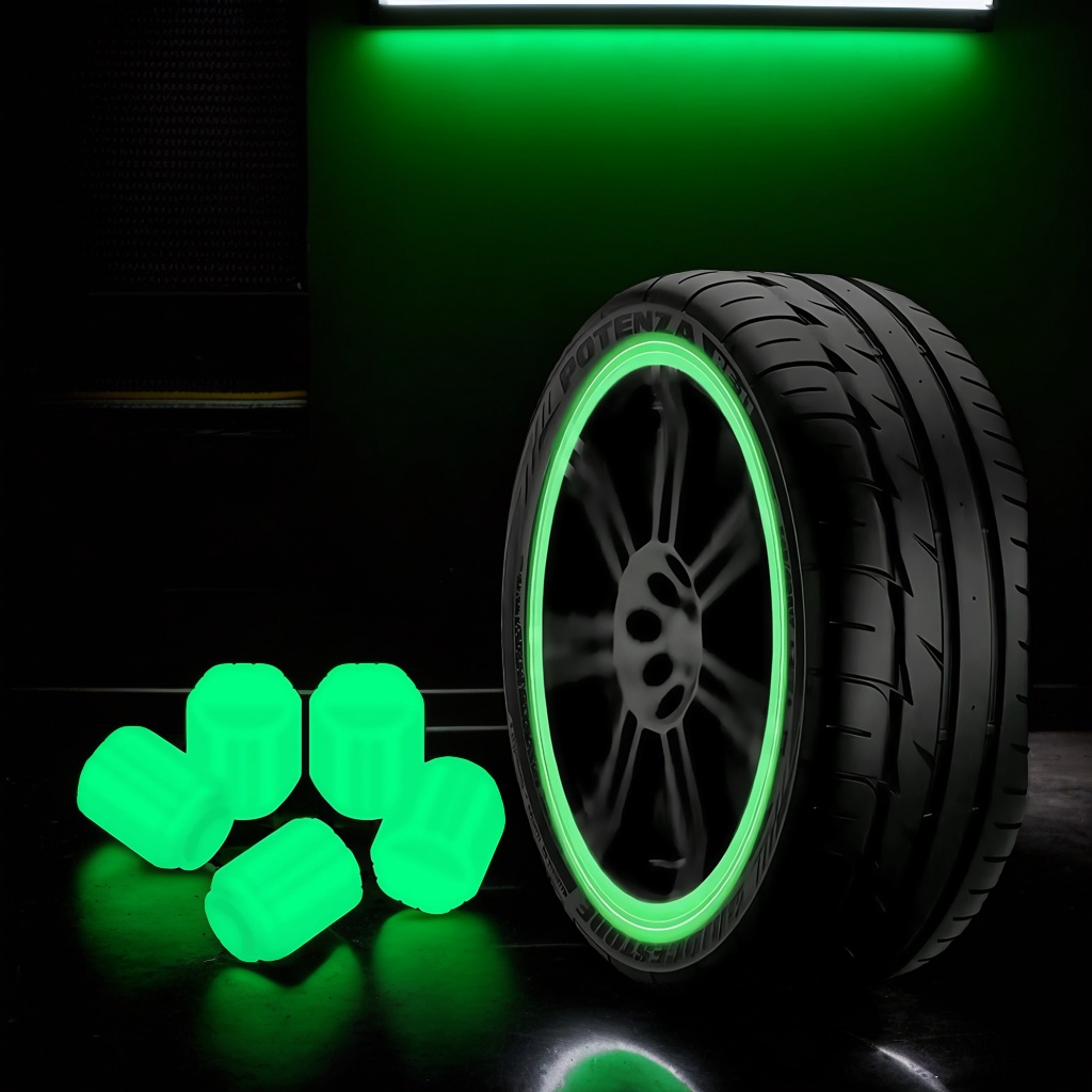 Luminous Tire Valve Caps: Deco - Scooter Tire ulasan dan harga