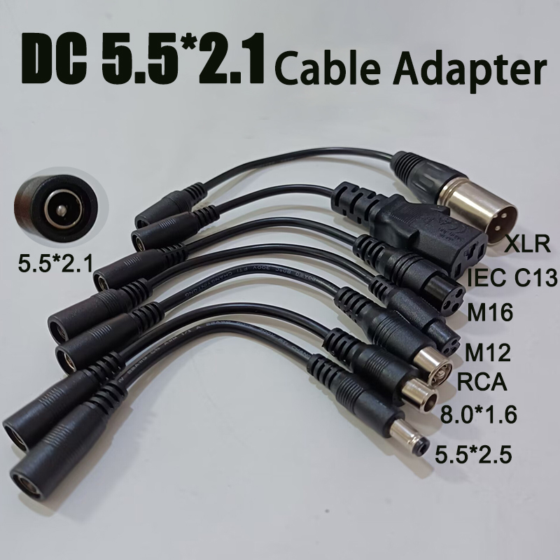 DC 5.5X2.1 To M12 M16 3Pin XLR - Electric Scooter Charger ulasan dan harga