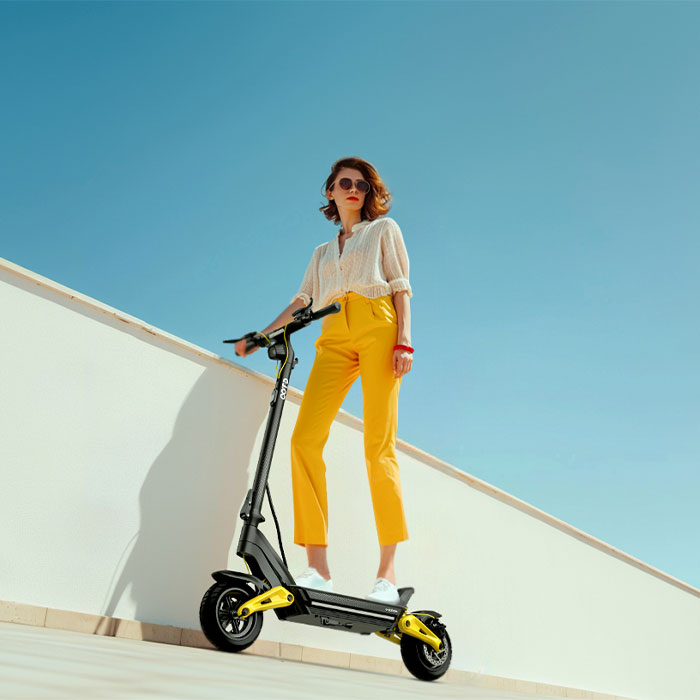 EU Stock C-Type Damping Dual S - Folding Electric Scooter ulasan dan harga