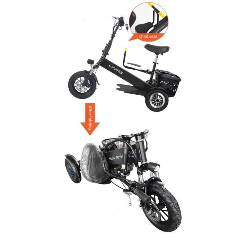 【2026】3 Wheel 2 Seats Folding  - Scooter Tire ulasan dan harga