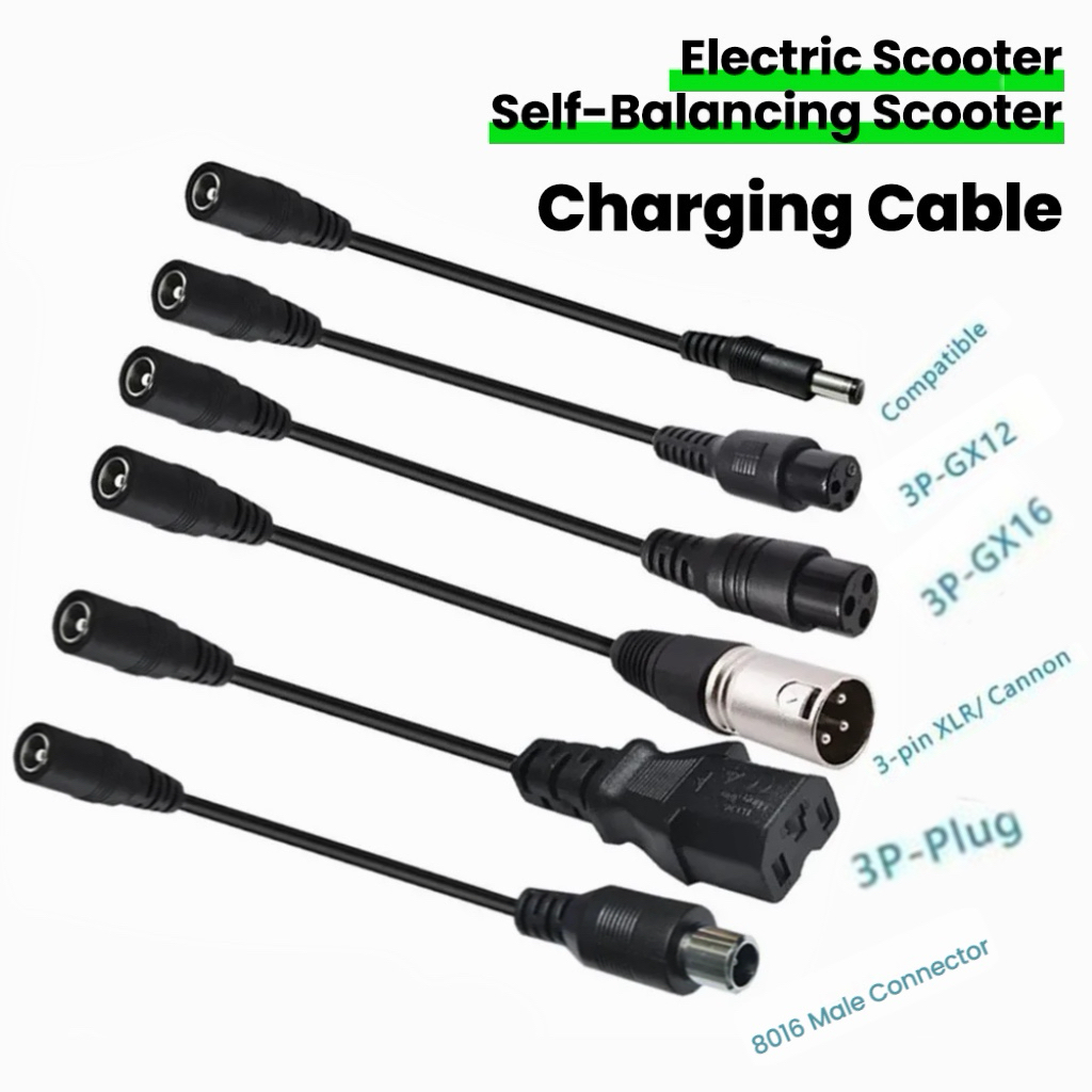 DC5.5MM To M12/M16/8016/5525/3 - Electric Scooter Charger ulasan dan harga
