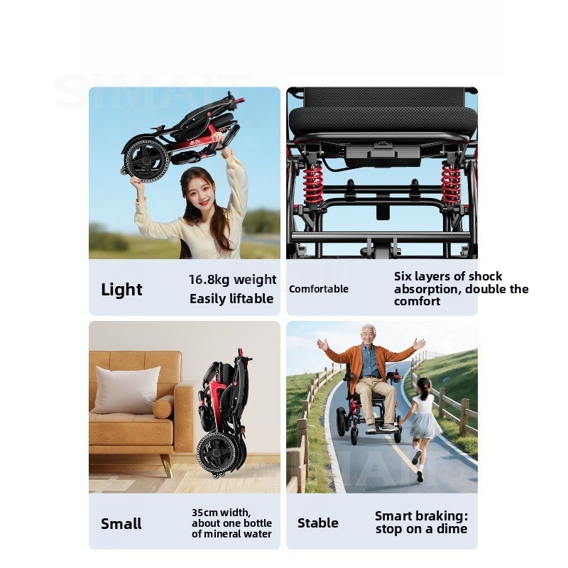 New Electric Wheelchair, Intel - Folding Electric Scooter ulasan dan harga