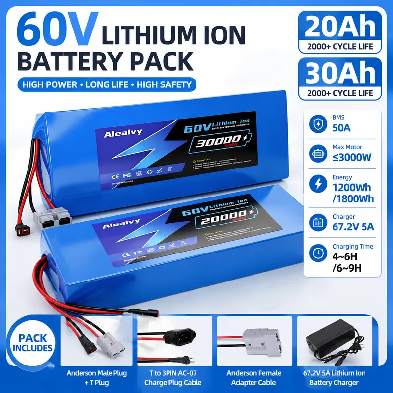  60V 20AH 30AH 21700 Lithium B - 60V 30Ah 21700 Battery Pack ulasan dan harga