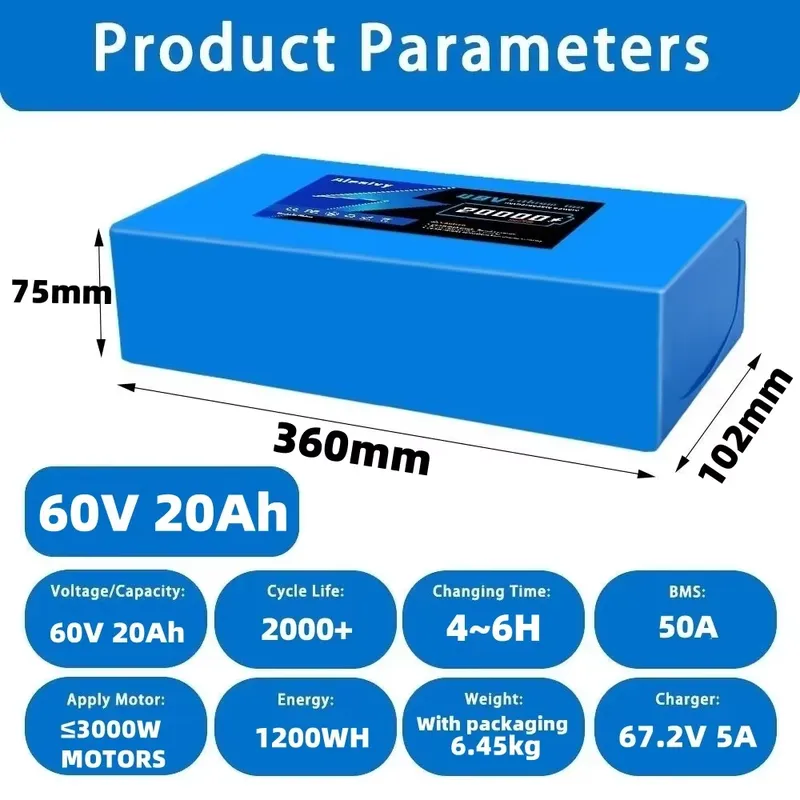  60V 20AH 30AH 21700 Lithium B - 60V 30Ah 21700 Battery Pack ulasan dan harga