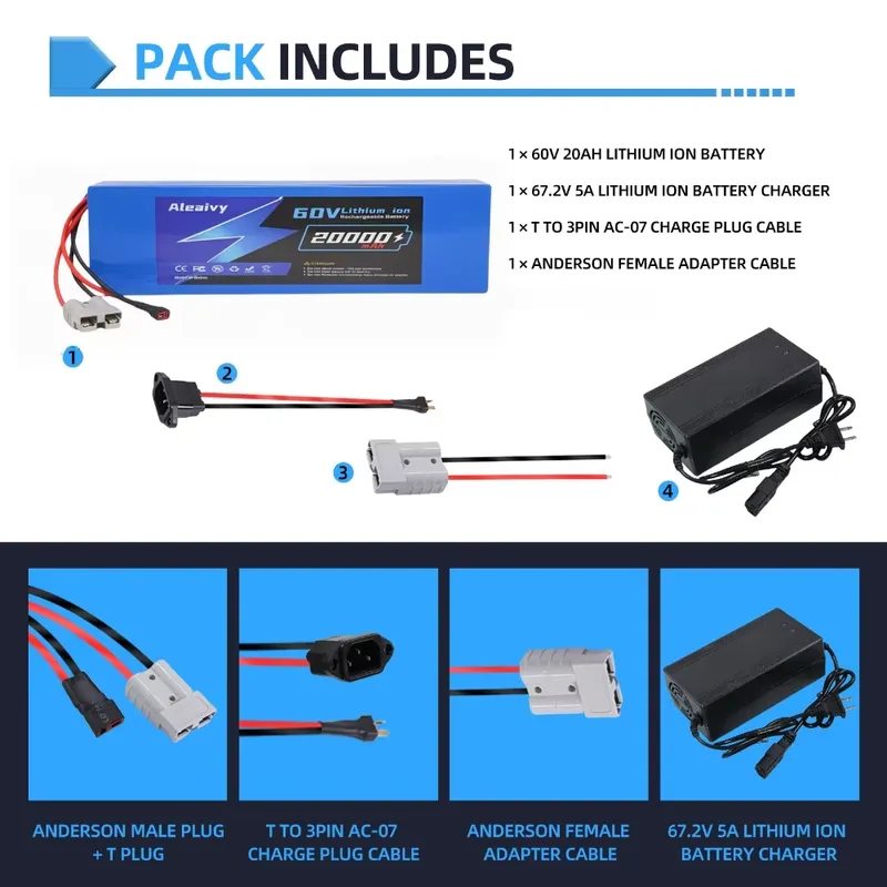  60V 20AH 30AH 21700 Lithium B - 60V 30Ah 21700 Battery Pack ulasan dan harga