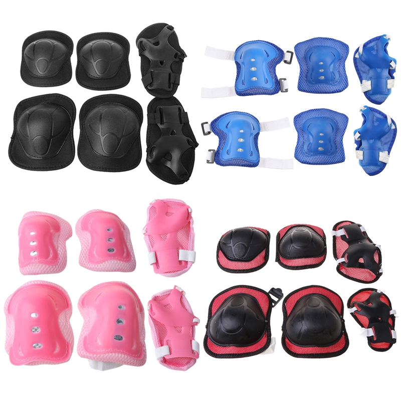 6Pcs Kids Protective Gear Set  - Scooter Helmet Set ulasan dan harga