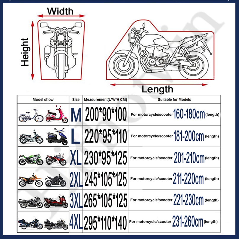 New Motorcycle Cover Waterproo - Electric Scooter Rain Cover ulasan dan harga