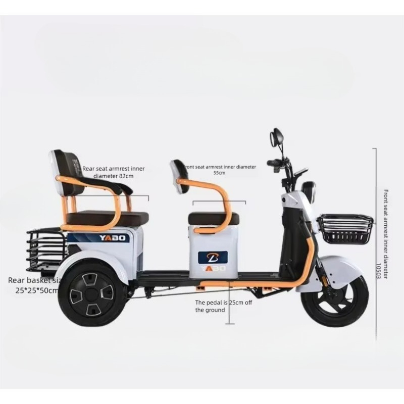 QQW Electric tricycle, tricycl - Electric Scooter Adults ulasan dan harga